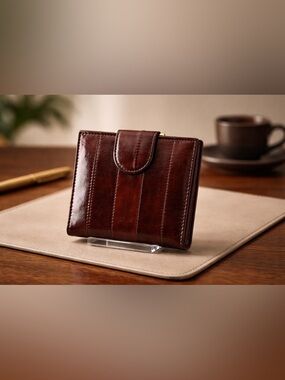 Vintage Eel Skin Wallet Made in Korea
